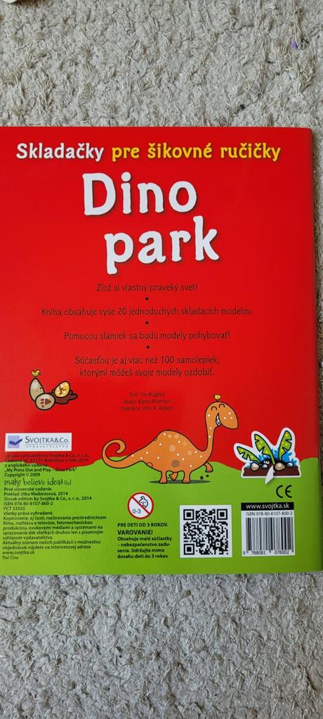 Skladačky pre šikovné ručičky dino park,
