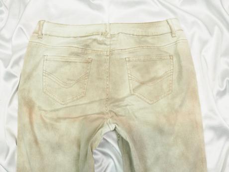 Kvalitné béžové nohavice 1982, 38