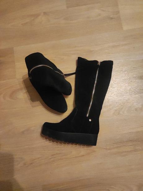 Kožené čižmy cafénoir veľ 36, 36