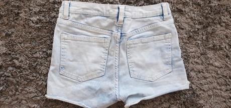 Rifľové šortky č.134, h&m,134