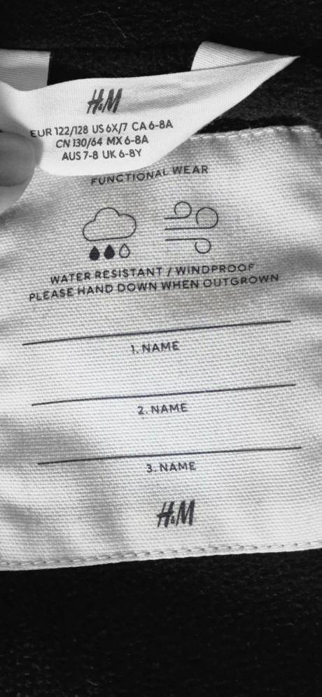 Prechodny kabatik- bunda 122/128, h&m,122