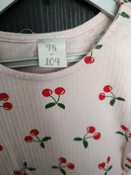 Šaty cerešničky 98/104, 98