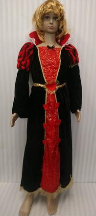 Kostým stredoveká kráľovná, atosa, 7-10r, 128-140, 