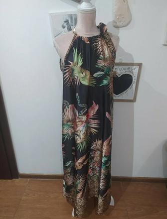 Letné maxi šaty, l / m / s