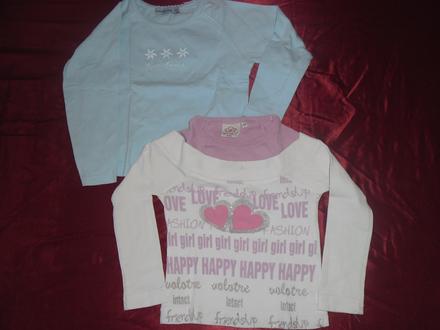 2kusy tričiek bavlnene, wenice,104