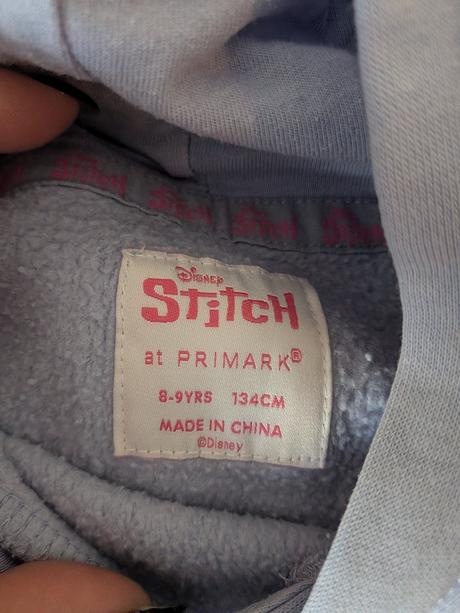 Tepláky stitch, primark,134