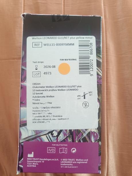 Glukomer wellion leonardo glu/ket,