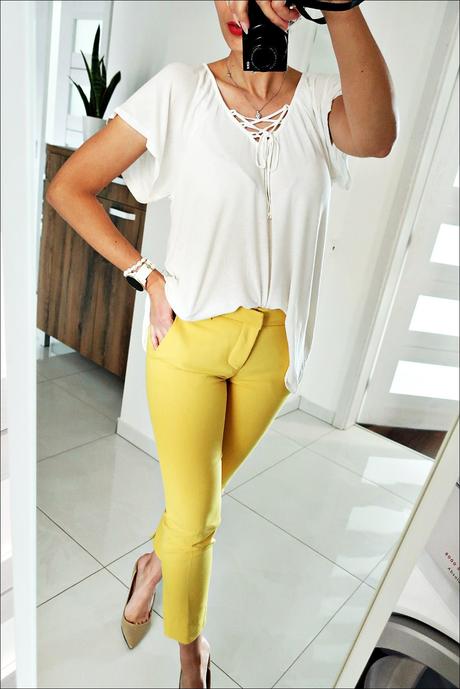 Jemnučký úpletový top, papaya,m