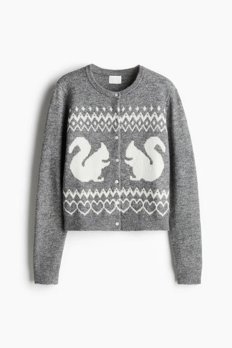 H&m - žakárový sveter, h&m,xs