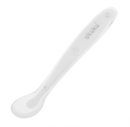 Akuku a0417 silikónová lyžička biela, 