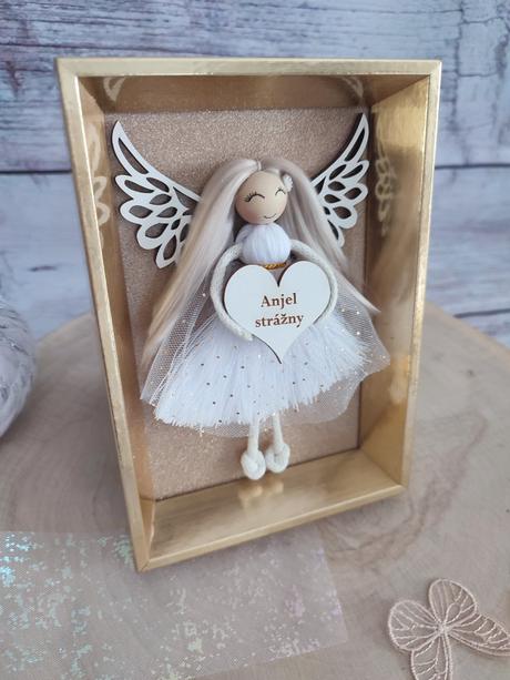 Anjel strážny macrame,