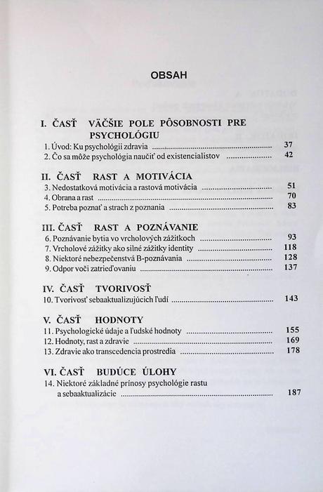Ku psychológii bytia - abraham h. maslow,