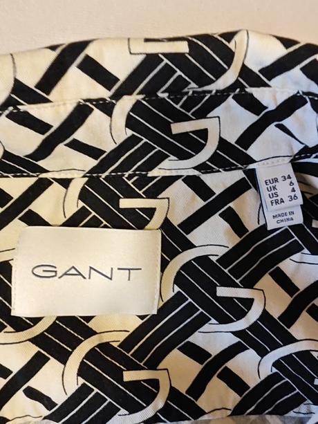 Gant originál monogram luxusné košeľové šaty, gant,s