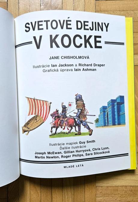 Kniha 'svetové dejiny v kocke', jane chisholm,