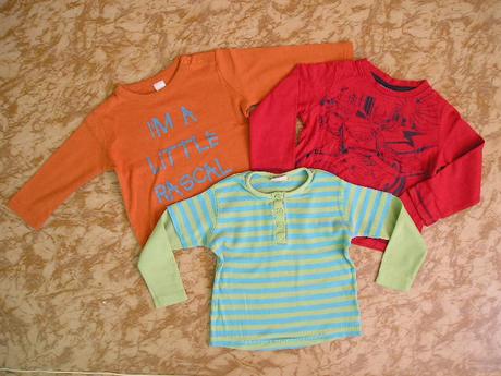 2x tričko s dl. rukávom, 12-18m - cena spolu 2ks, baby mac,86