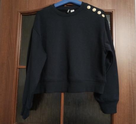 Mikina s gombíkmi, h&m,xs