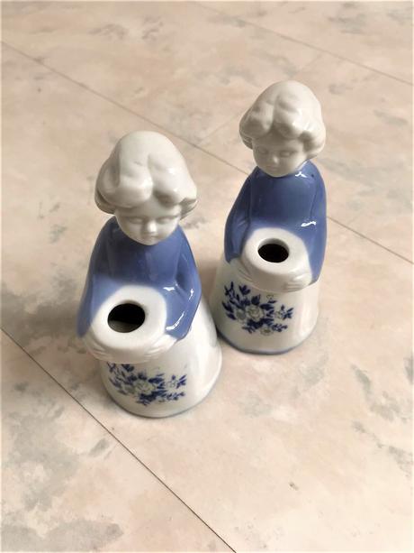 Porcelánové svietniky 2 ks,