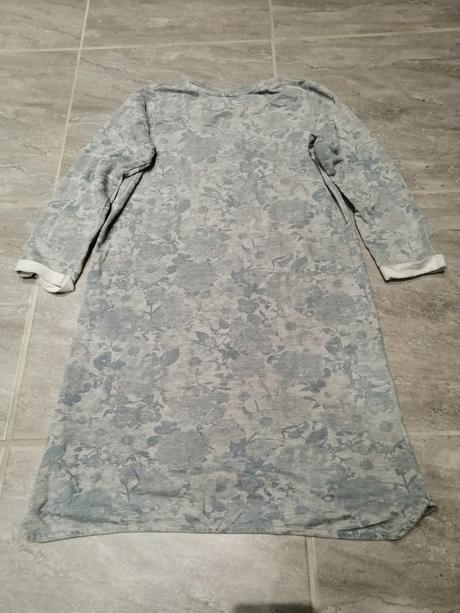 Šaty sivomodré kvetované, v158-164,12-14r., pepperts,158