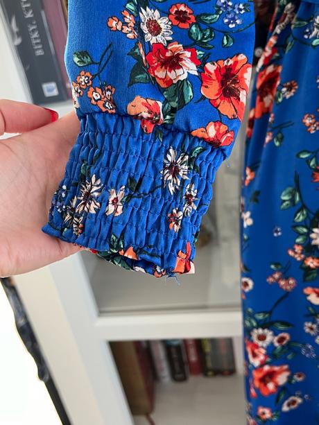 Modré kvetovane šaty orsay, orsay,38