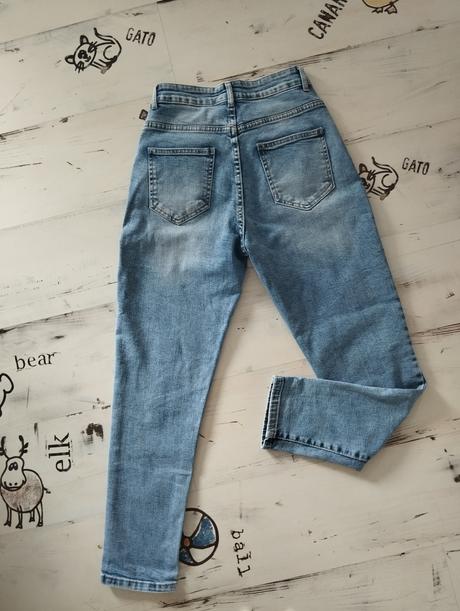 Boyfriend rifle s vysokym pasom, xs