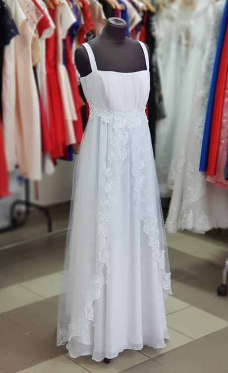 Svadobné šaty pre tehotné, l