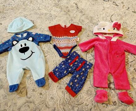 Oblečenie pre baby born 3ks, 