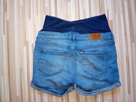 Tehotenské kratasy, denim,38