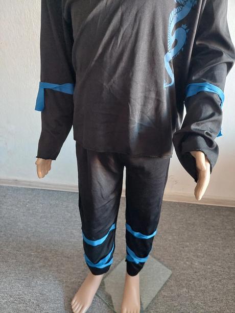 Samuraj / ninja komplet kostým veľ.116-122,