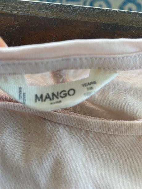 Bledoruzove basic tricko, mango,128