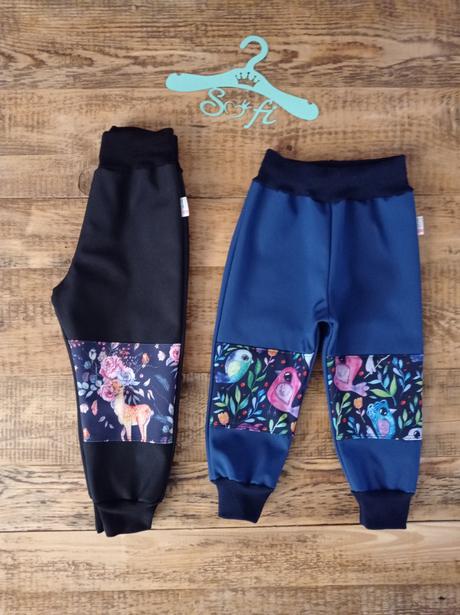 Zimné softshellové nohavice d, 68 - 140