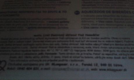 Ohrievačka mlieka a prikrmov pre deti, 