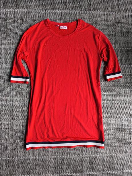 Červené midi šaty, bonprix,46