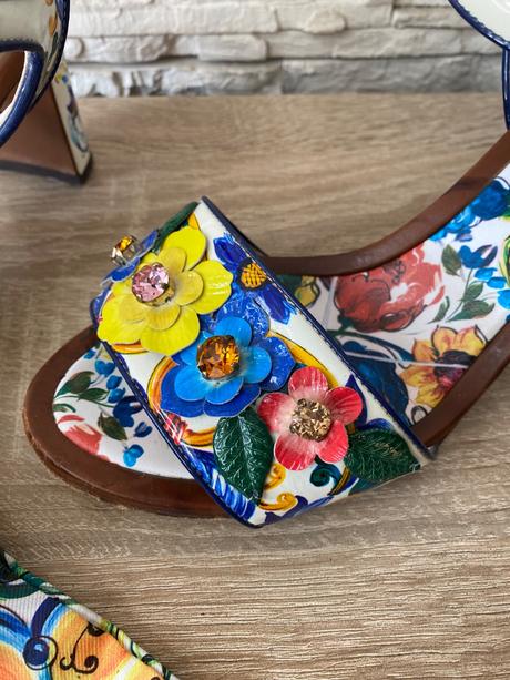 Originál dolce&gabbana majolica sandálky vel.39, dolce&gabbana,39