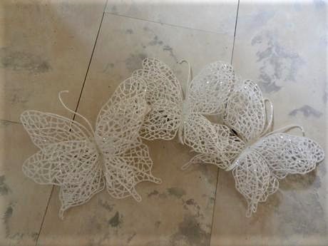 Ľadové motýle na štipec - sada 3 ks,