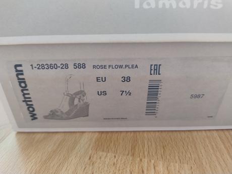 Sandále na platforme tamaris touchit nenosené, tamaris,38