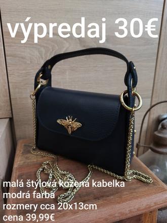 Dámska štýlová malá kožená kabelka, 