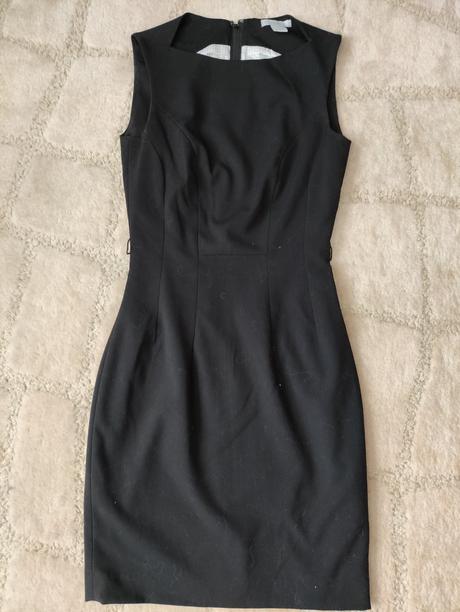 Čierne decentné šaty - top stav, h&m,34