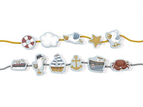 Little dutch navliekacie korále, šnurovacie karty,