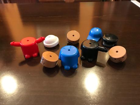 Panáčikovia skladací 3 ks + hlavička navyše,