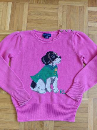 Ralph lauren originál dievčensky sveter 6r, ralph lauren,122