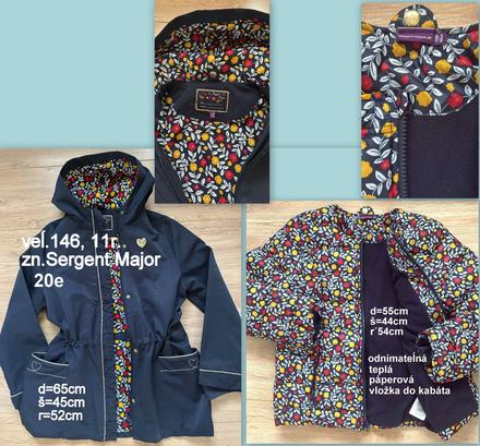 Parka s odnímateĺnou vložkou, veĺ.146, serg.major, sergent major,146