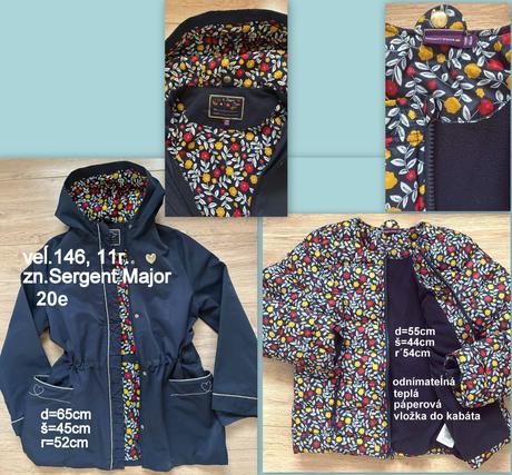 Parka s odnímateĺnou vložkou, veĺ.146, serg.major, sergent major,146