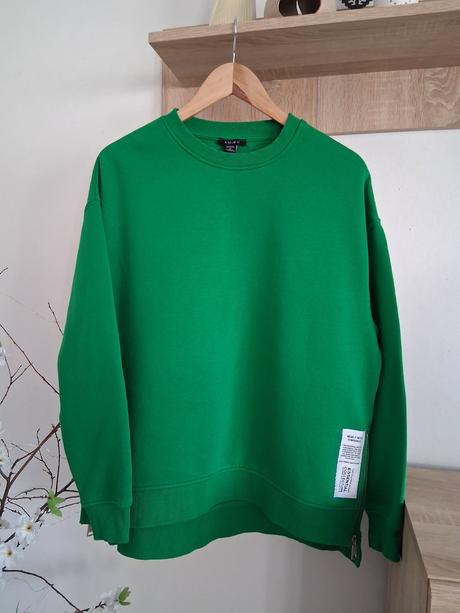 Zelená mikina, amisu,m