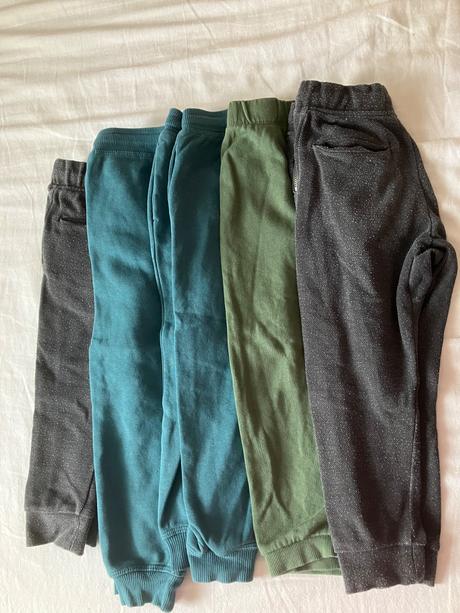 5x tepláky h&m zara, h&m,104