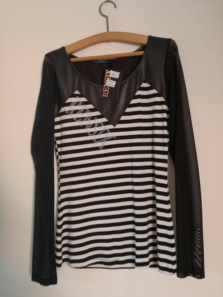 Elegantné sieťované tričko, m / s