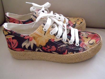 Plátené espadrilky 36,5-37, 37