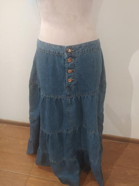 Dlhá riflová sukňa, mohito,l