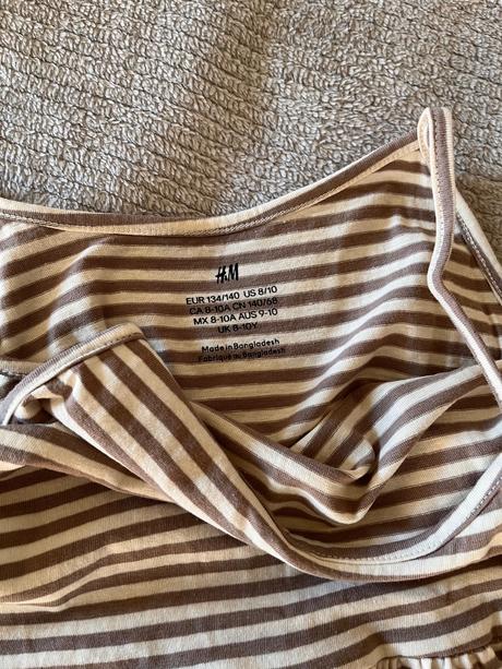 Pásikavé šaty, h&m,134