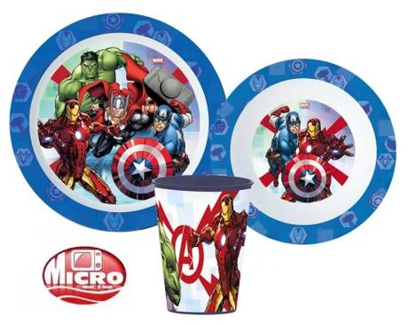 Jedálenská súprava - plast avengers 02 - skladom, 