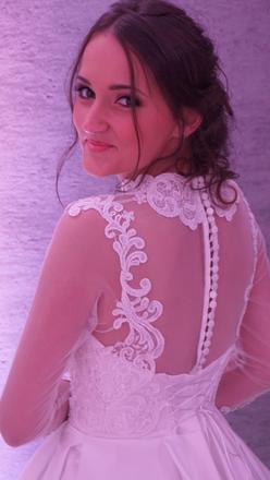 Svadobné šaty vo veľkosti xs/s, xs